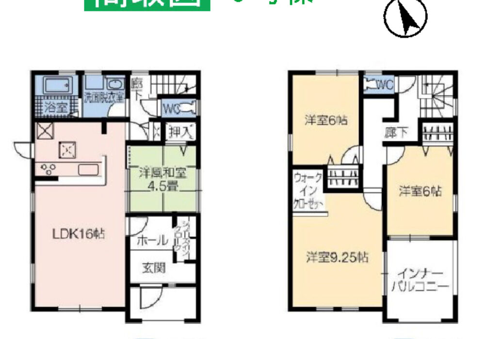 上辺見第5-2号棟 区画図