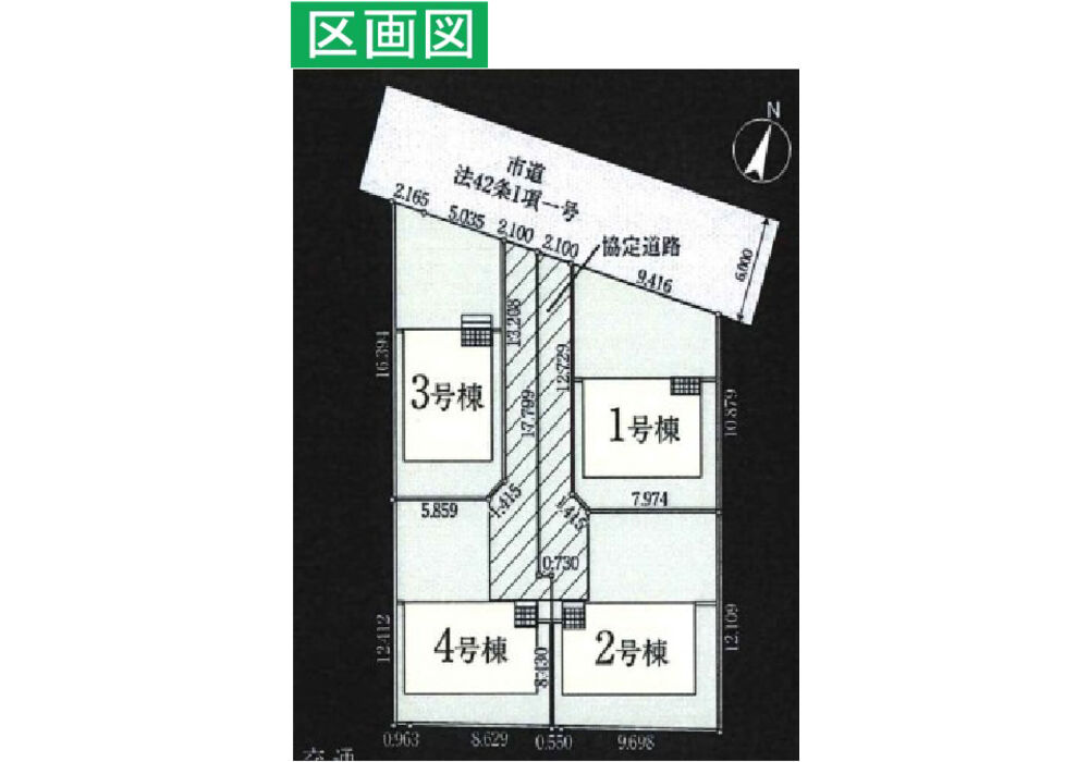 女沼1期 区画図
