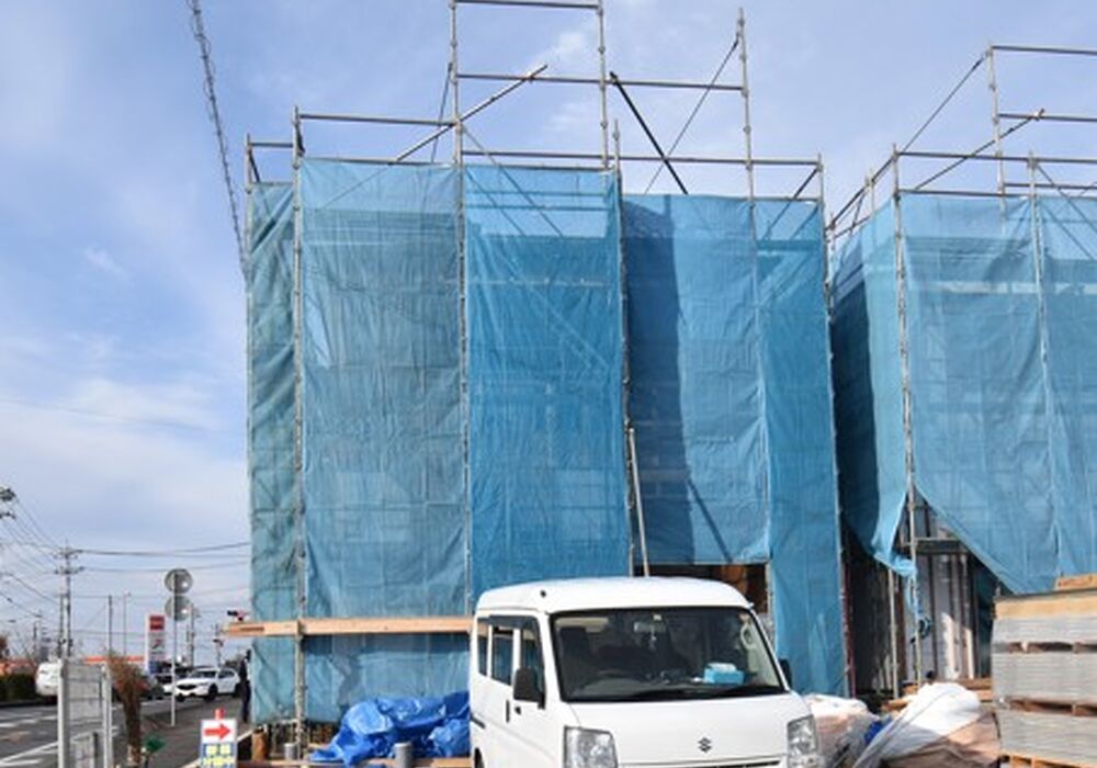 外観 建築中2021年12月10日撮影
