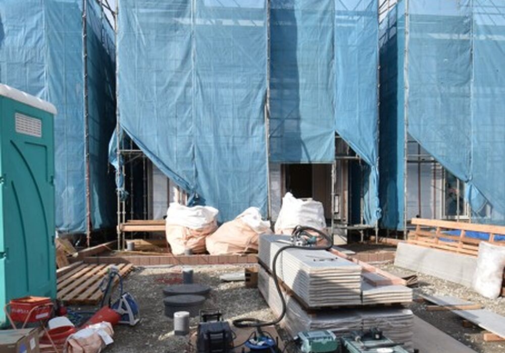 外観 建築中2021年12月10日撮影