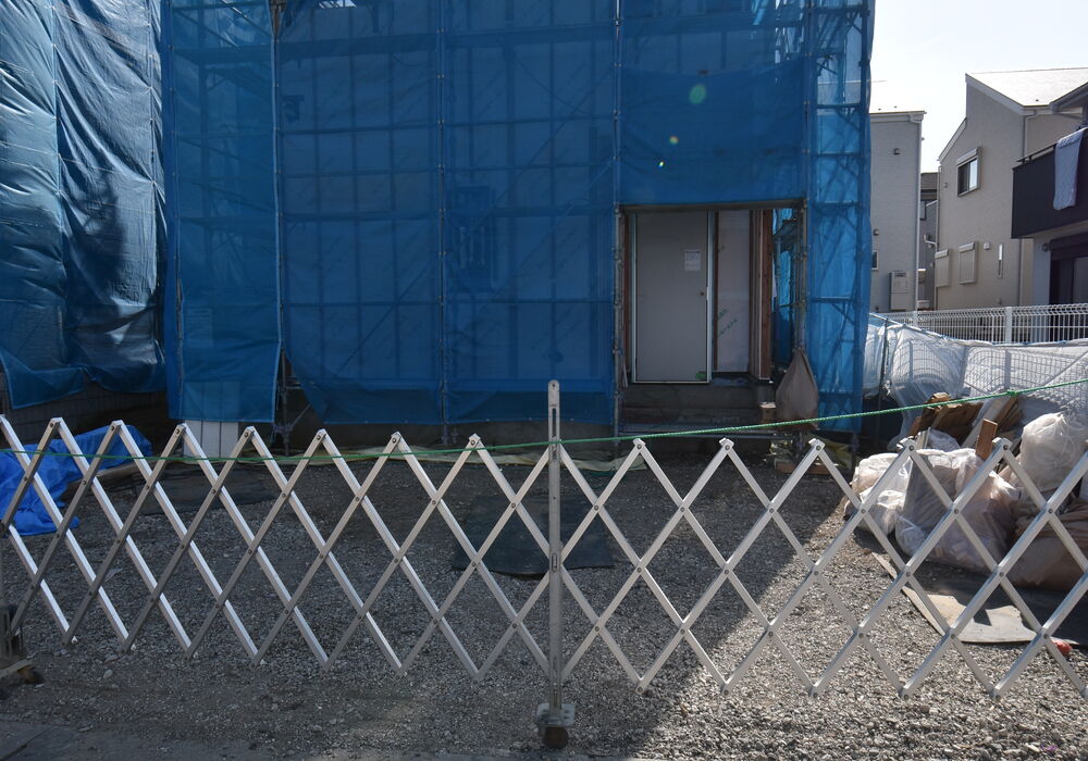 外観 建築中2022年4月11日撮影
